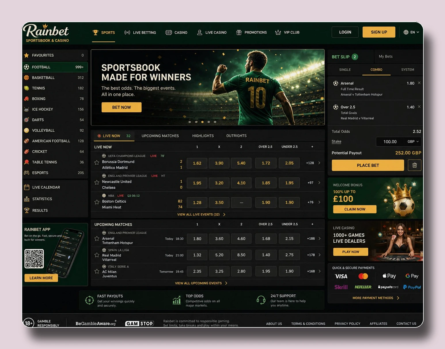 Rainbet — ξενες στοιχηματικες
